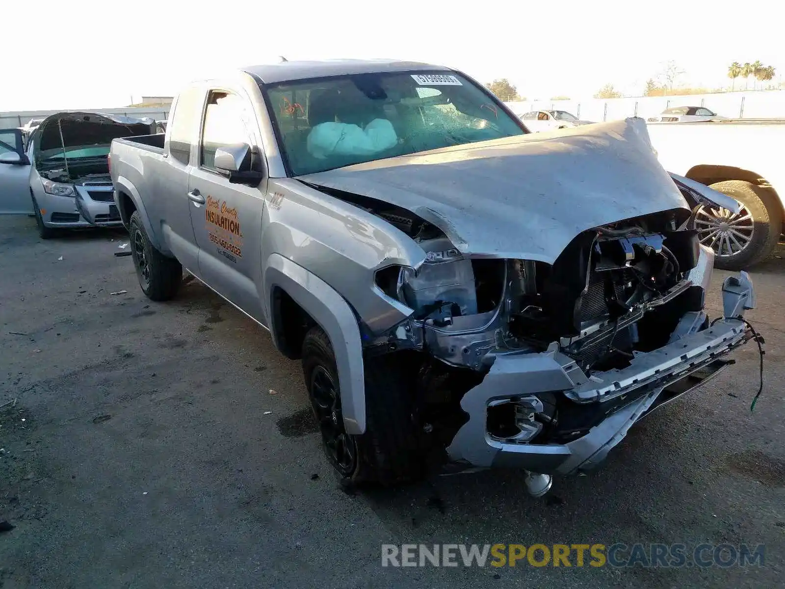 1 Photograph of a damaged car 5TFRZ5CN7KX082594 TOYOTA TACOMA 2019