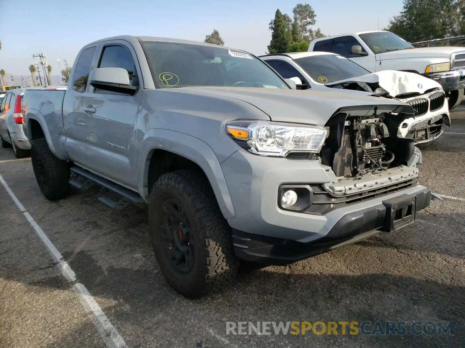 1 Photograph of a damaged car 5TFRZ5CN8KX080711 TOYOTA TACOMA 2019