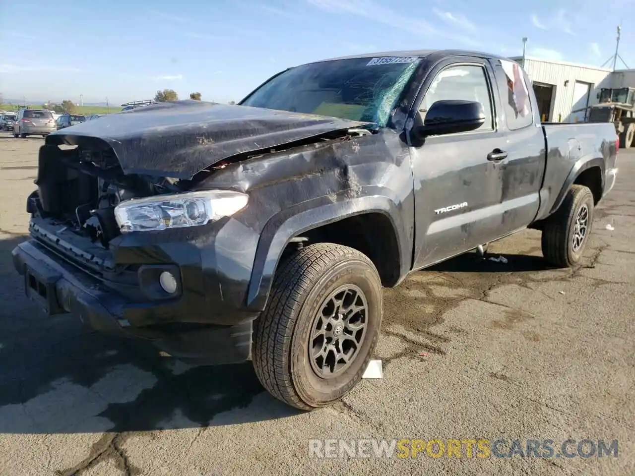 2 Photograph of a damaged car 5TFRZ5CN8KX087335 TOYOTA TACOMA 2019