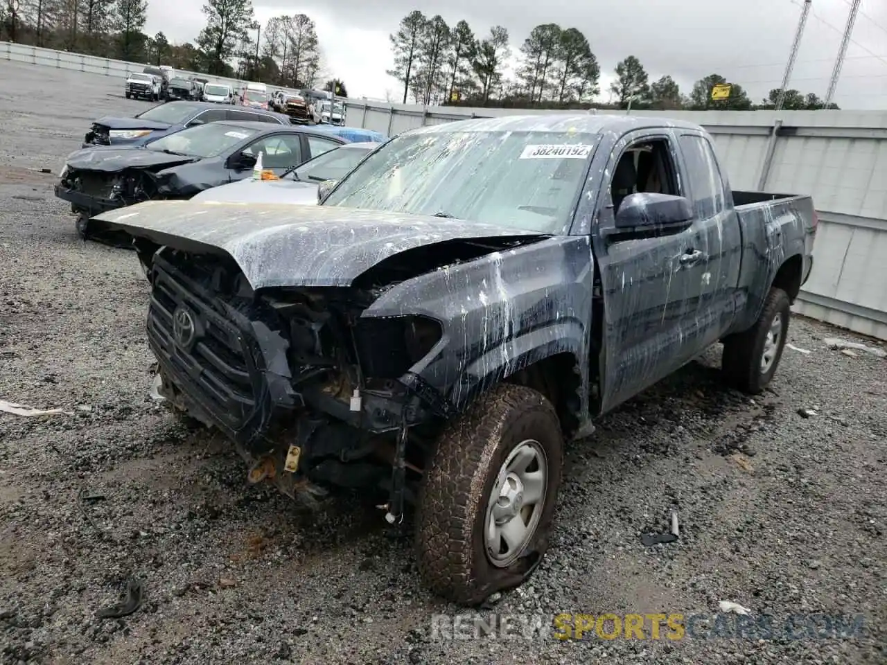 2 Photograph of a damaged car 5TFRZ5CN9KX074688 TOYOTA TACOMA 2019