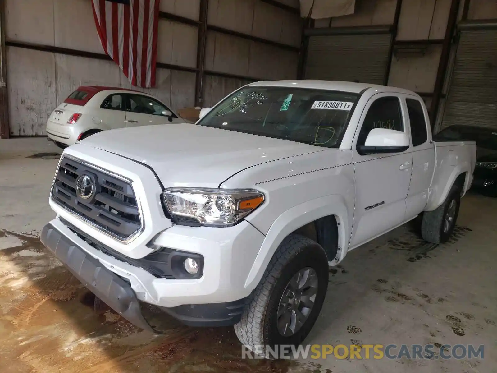 2 Photograph of a damaged car 5TFRZ5CN9KX076361 TOYOTA TACOMA 2019