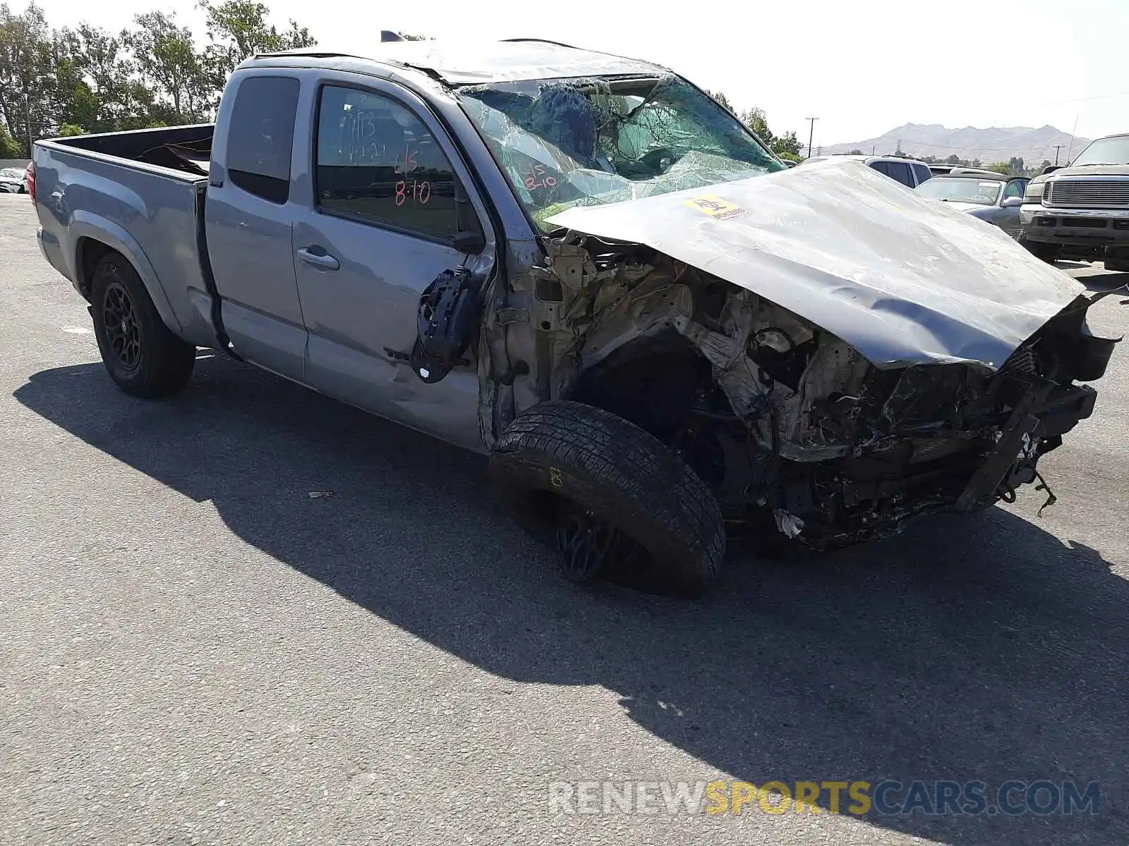 1 Photograph of a damaged car 5TFRZ5CN9KX084413 TOYOTA TACOMA 2019