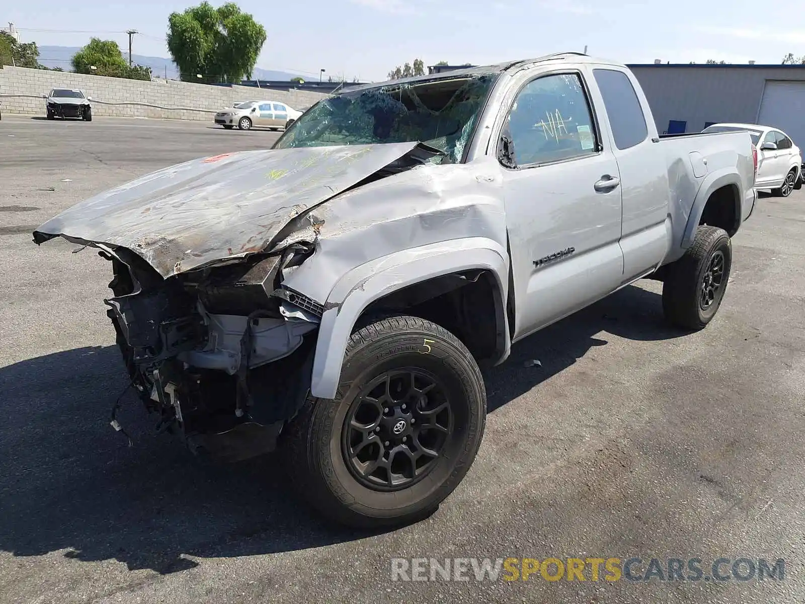 2 Photograph of a damaged car 5TFRZ5CN9KX084413 TOYOTA TACOMA 2019