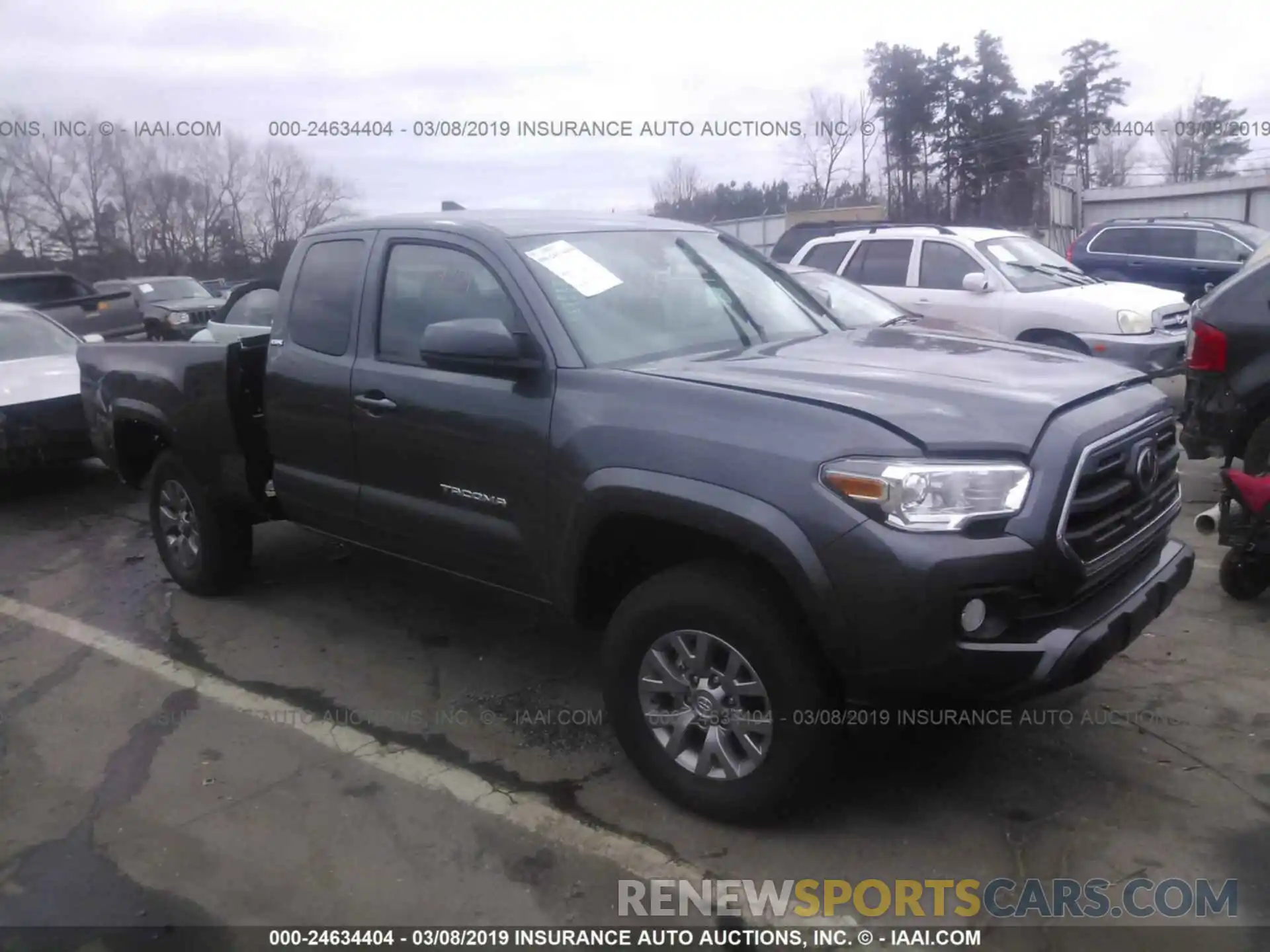 1 Photograph of a damaged car 5TFRZ5CNXKX075316 TOYOTA TACOMA 2019