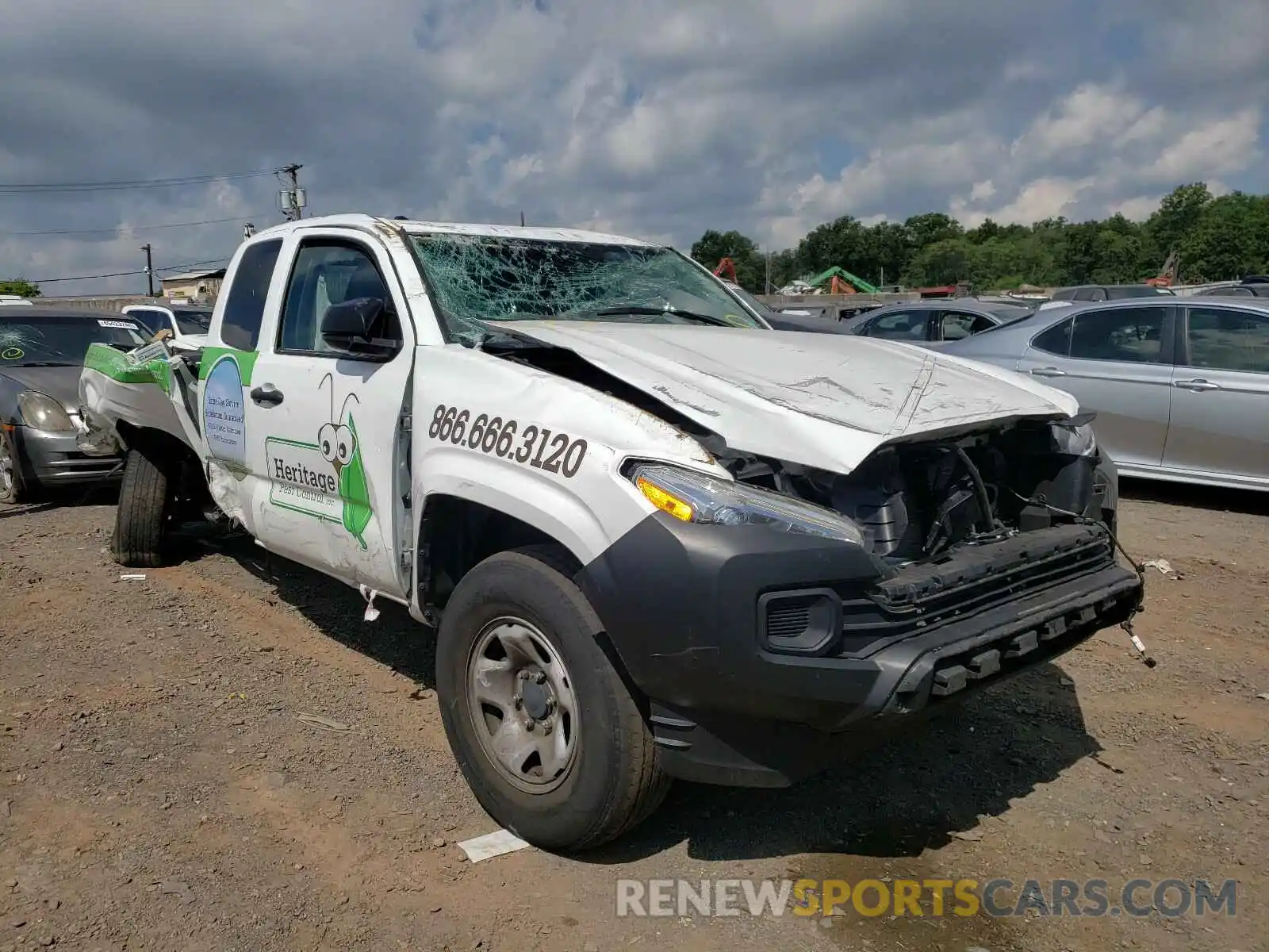 1 Photograph of a damaged car 5TFSX5EN0KX064300 TOYOTA TACOMA 2019