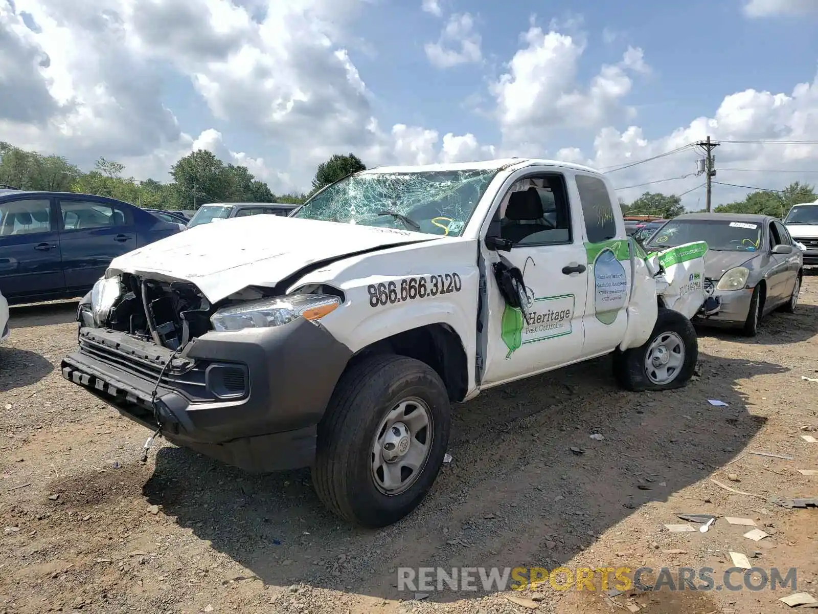 2 Фотография поврежденного автомобиля 5TFSX5EN0KX064300 TOYOTA TACOMA 2019