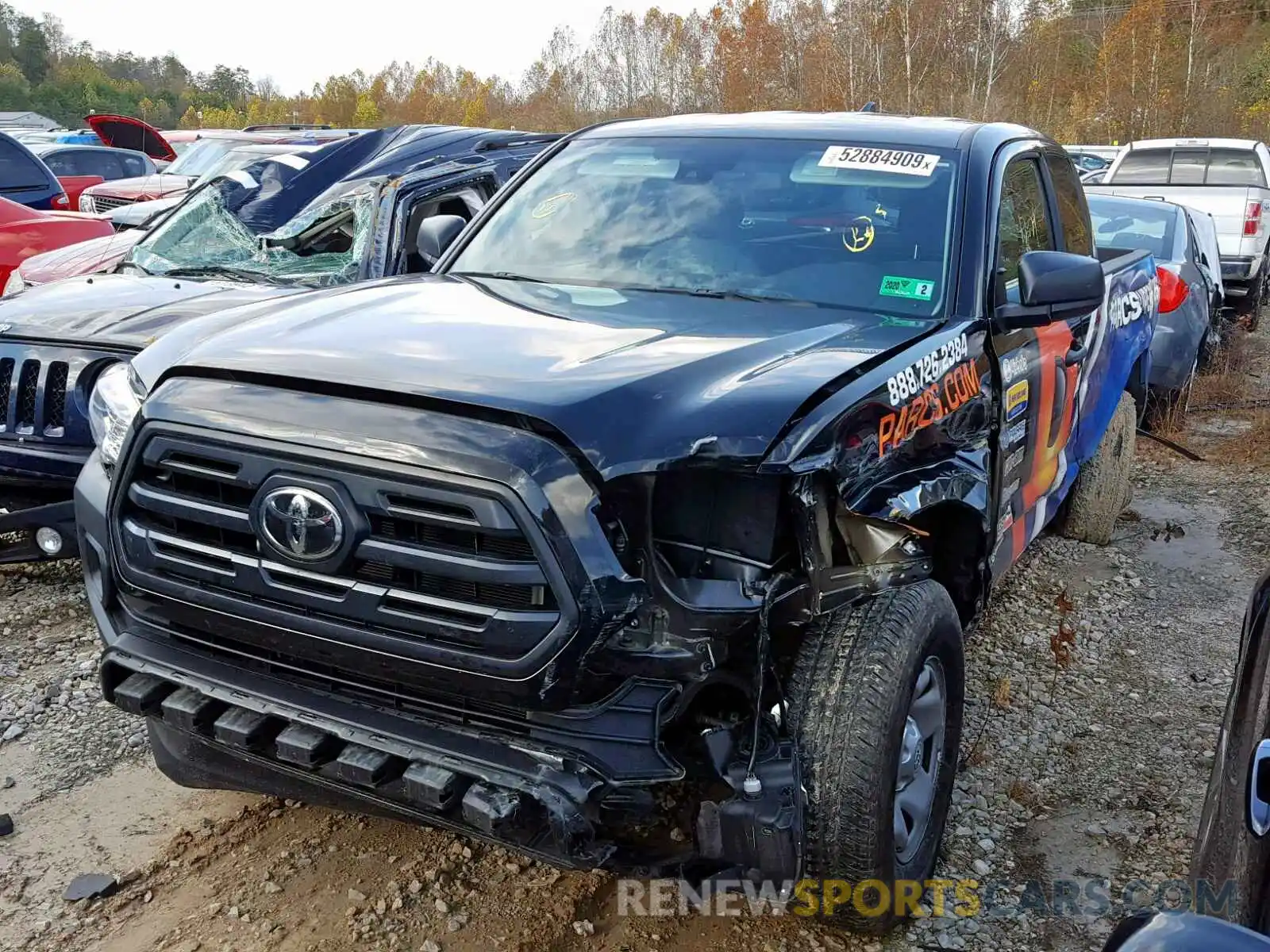 2 Photograph of a damaged car 5TFSX5EN1KX066282 TOYOTA TACOMA 2019