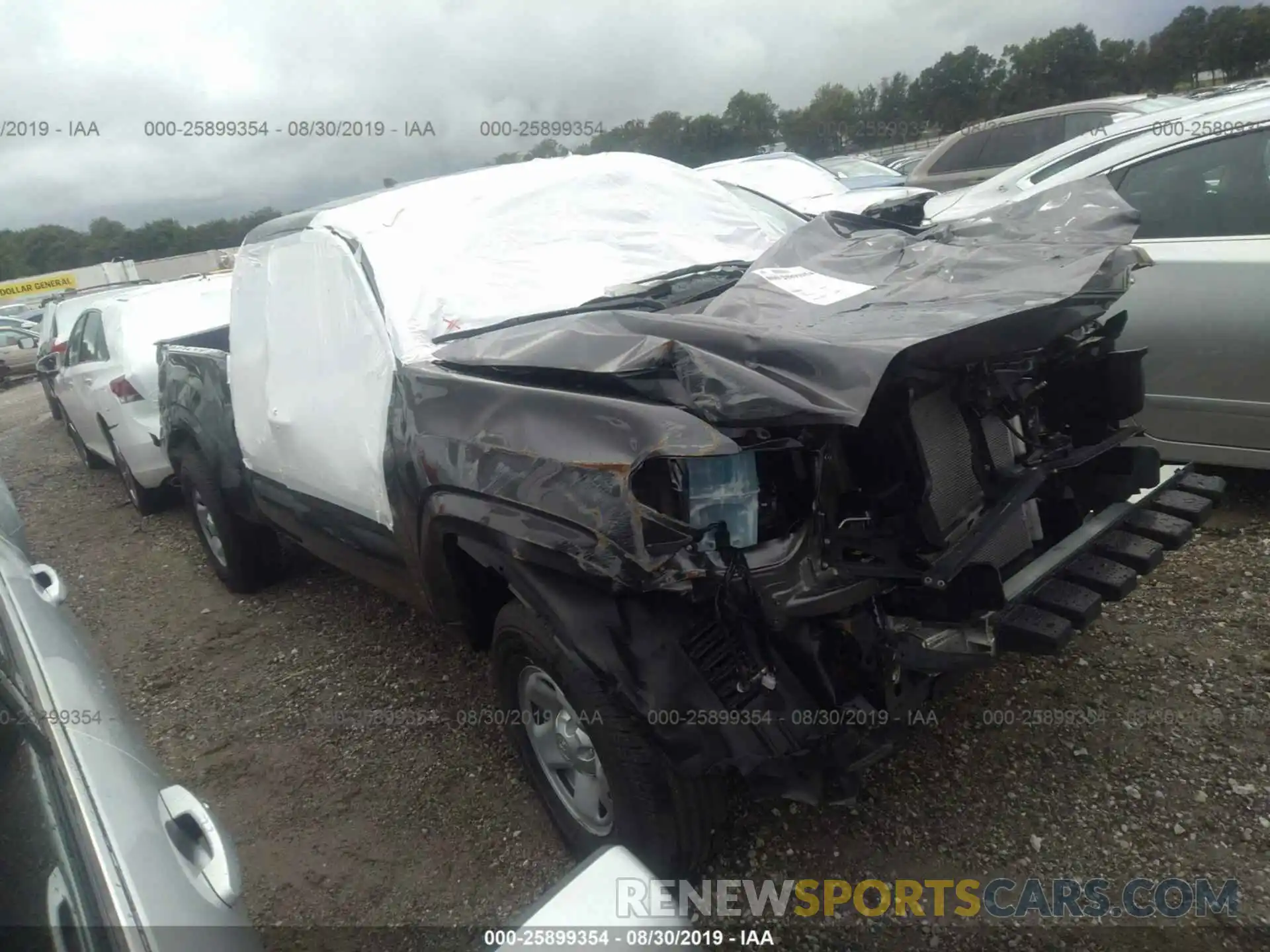 1 Photograph of a damaged car 5TFSX5EN2KX066680 TOYOTA TACOMA 2019