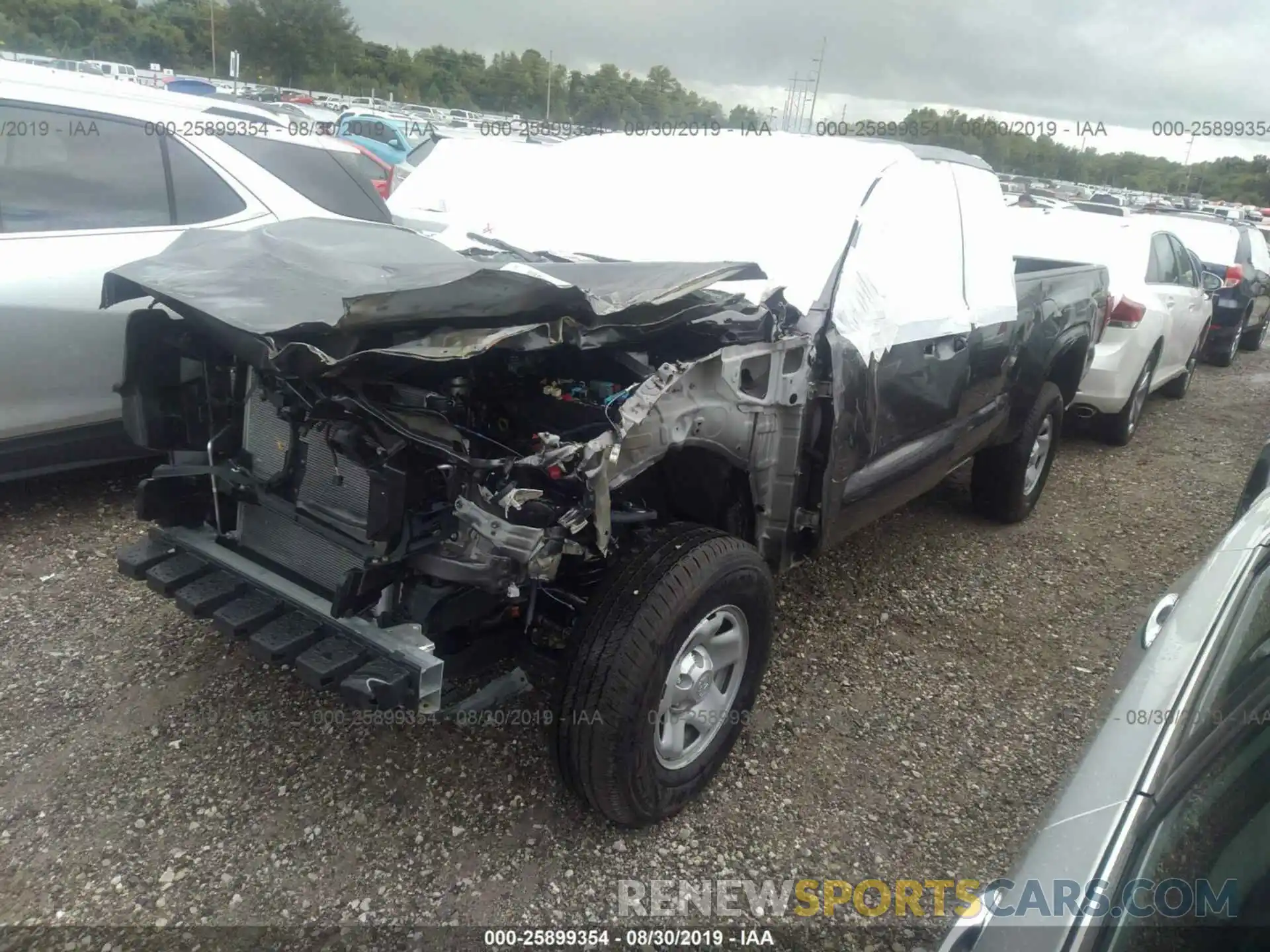 2 Photograph of a damaged car 5TFSX5EN2KX066680 TOYOTA TACOMA 2019