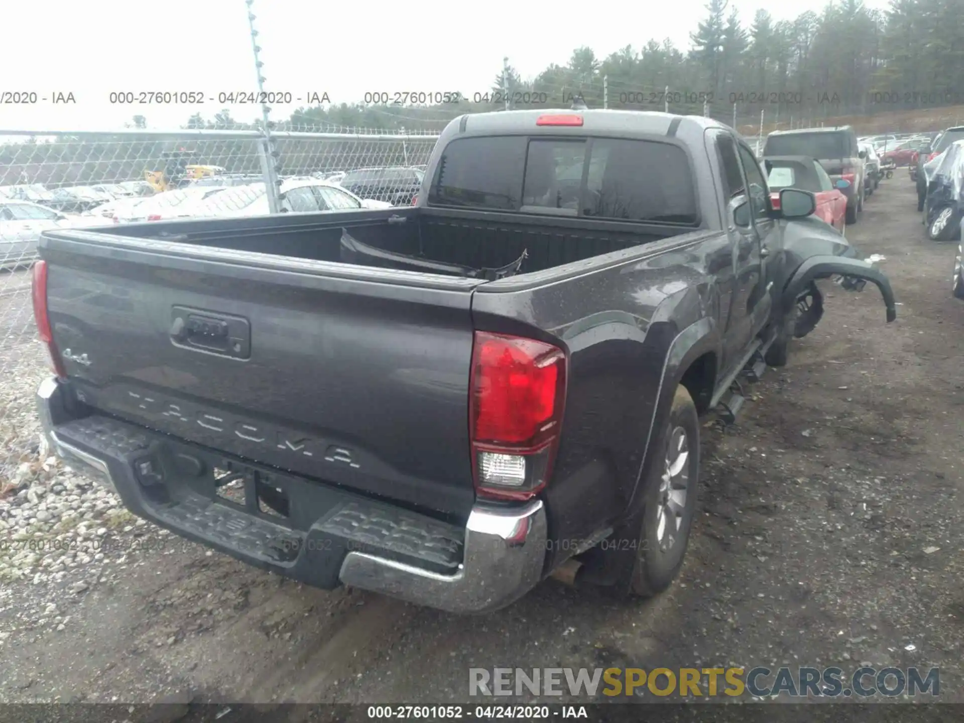 4 Photograph of a damaged car 5TFSX5EN3KX069412 TOYOTA TACOMA 2019