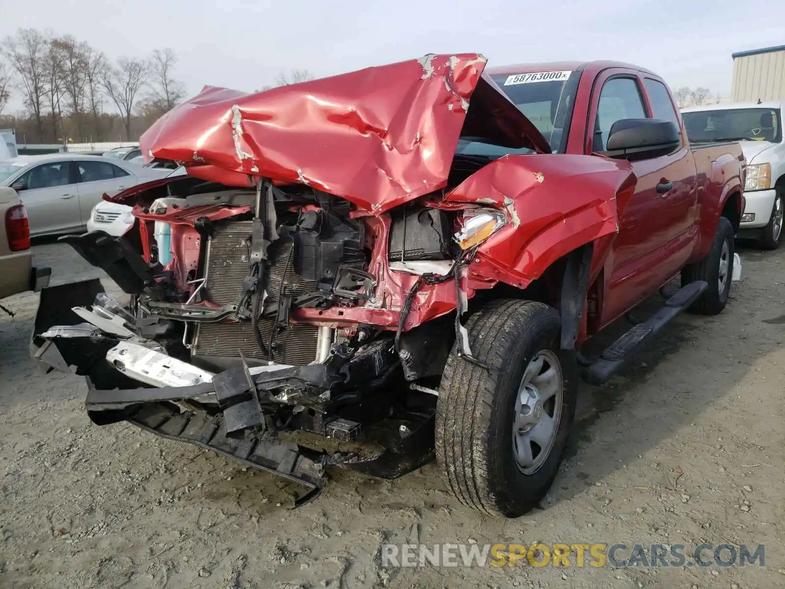 2 Photograph of a damaged car 5TFSX5EN7KX066271 TOYOTA TACOMA 2019