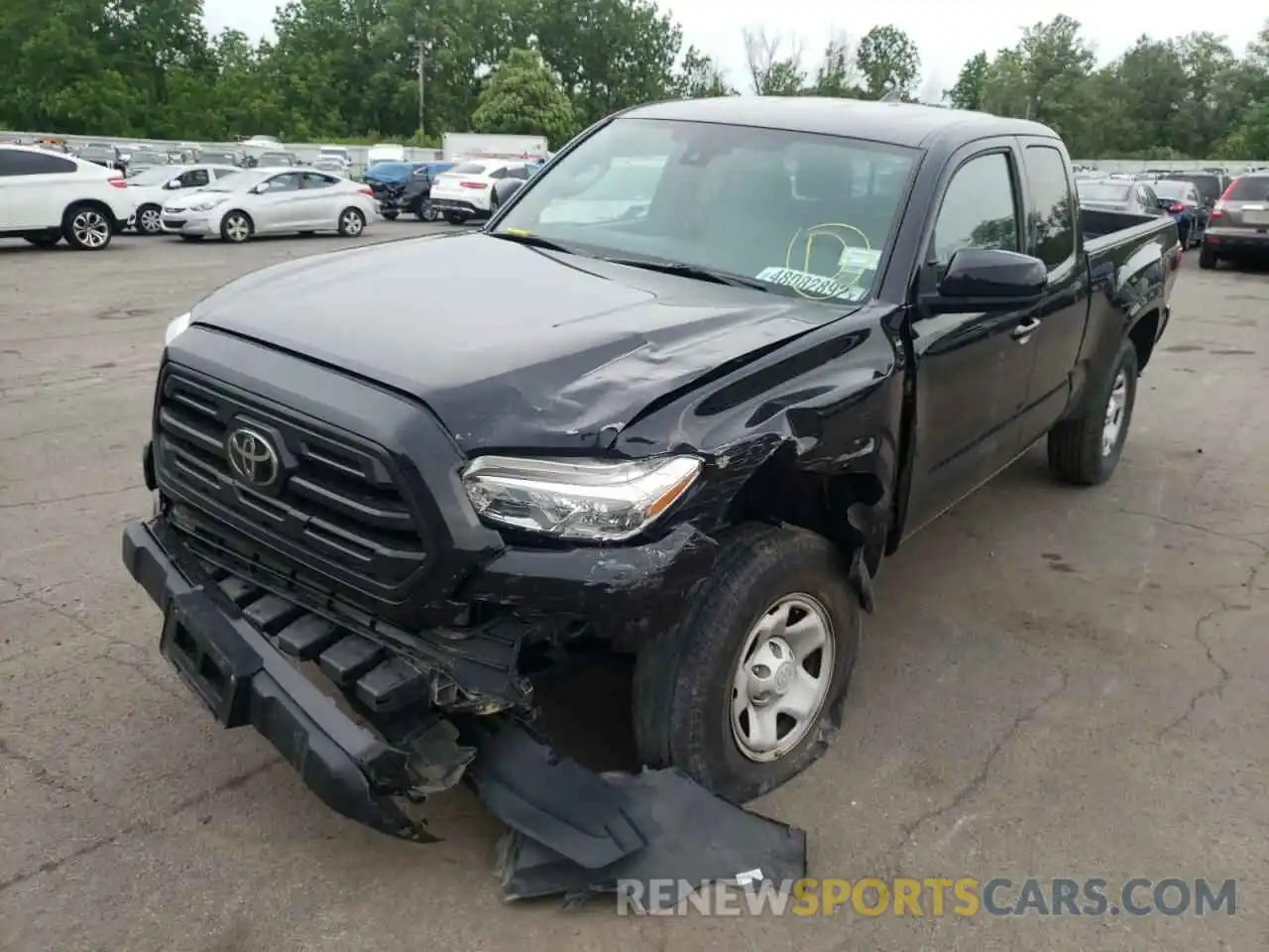 2 Photograph of a damaged car 5TFSX5EN7KX066917 TOYOTA TACOMA 2019