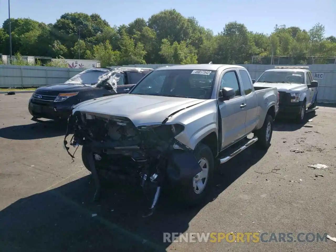 2 Photograph of a damaged car 5TFSX5EN8KX065680 TOYOTA TACOMA 2019