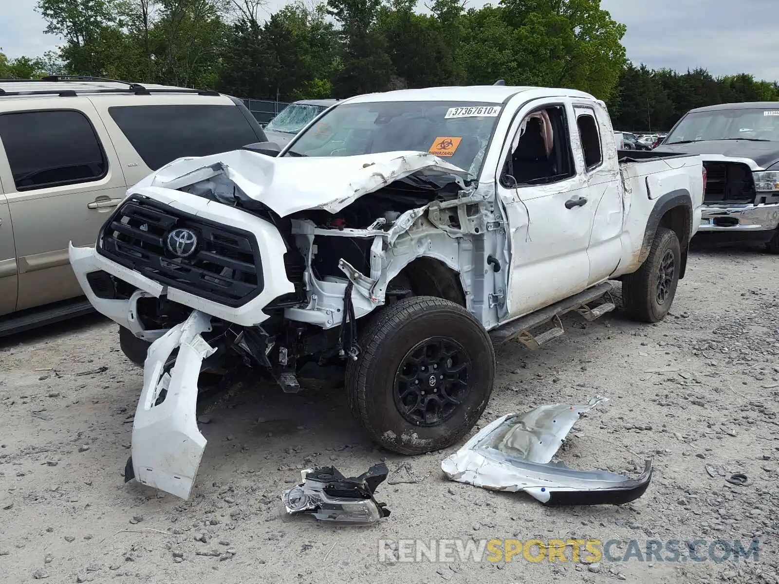 2 Photograph of a damaged car 5TFSX5EN9KX067311 TOYOTA TACOMA 2019