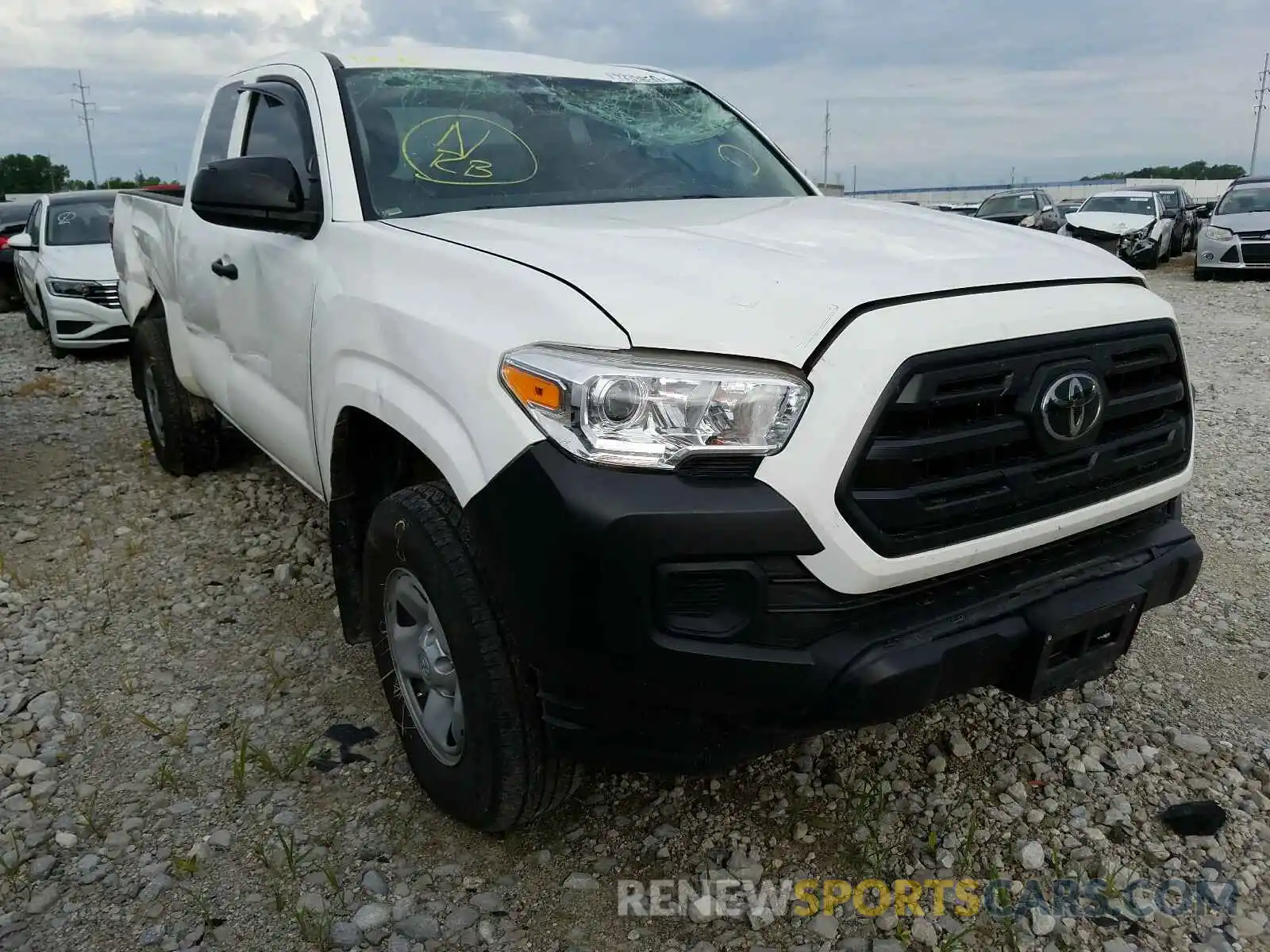 1 Photograph of a damaged car 5TFSX5ENXKX064661 TOYOTA TACOMA 2019