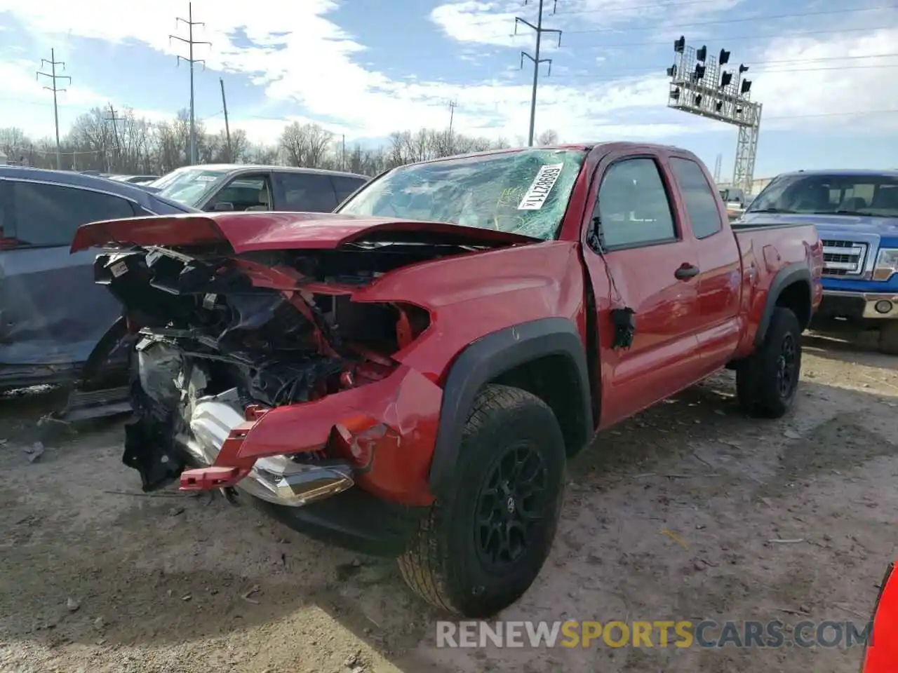 2 Photograph of a damaged car 5TFSX5ENXKX064935 TOYOTA TACOMA 2019