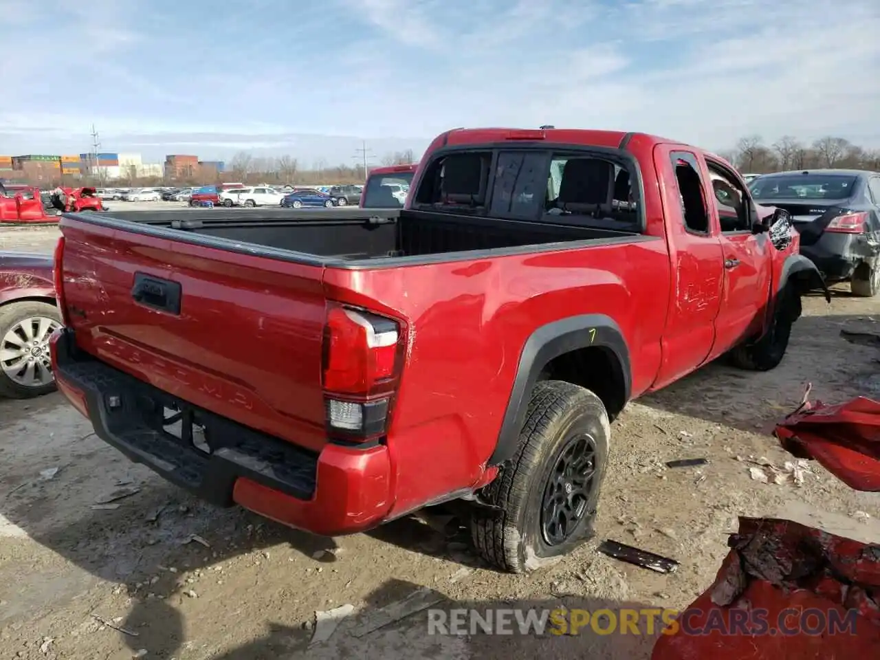 4 Фотография поврежденного автомобиля 5TFSX5ENXKX064935 TOYOTA TACOMA 2019