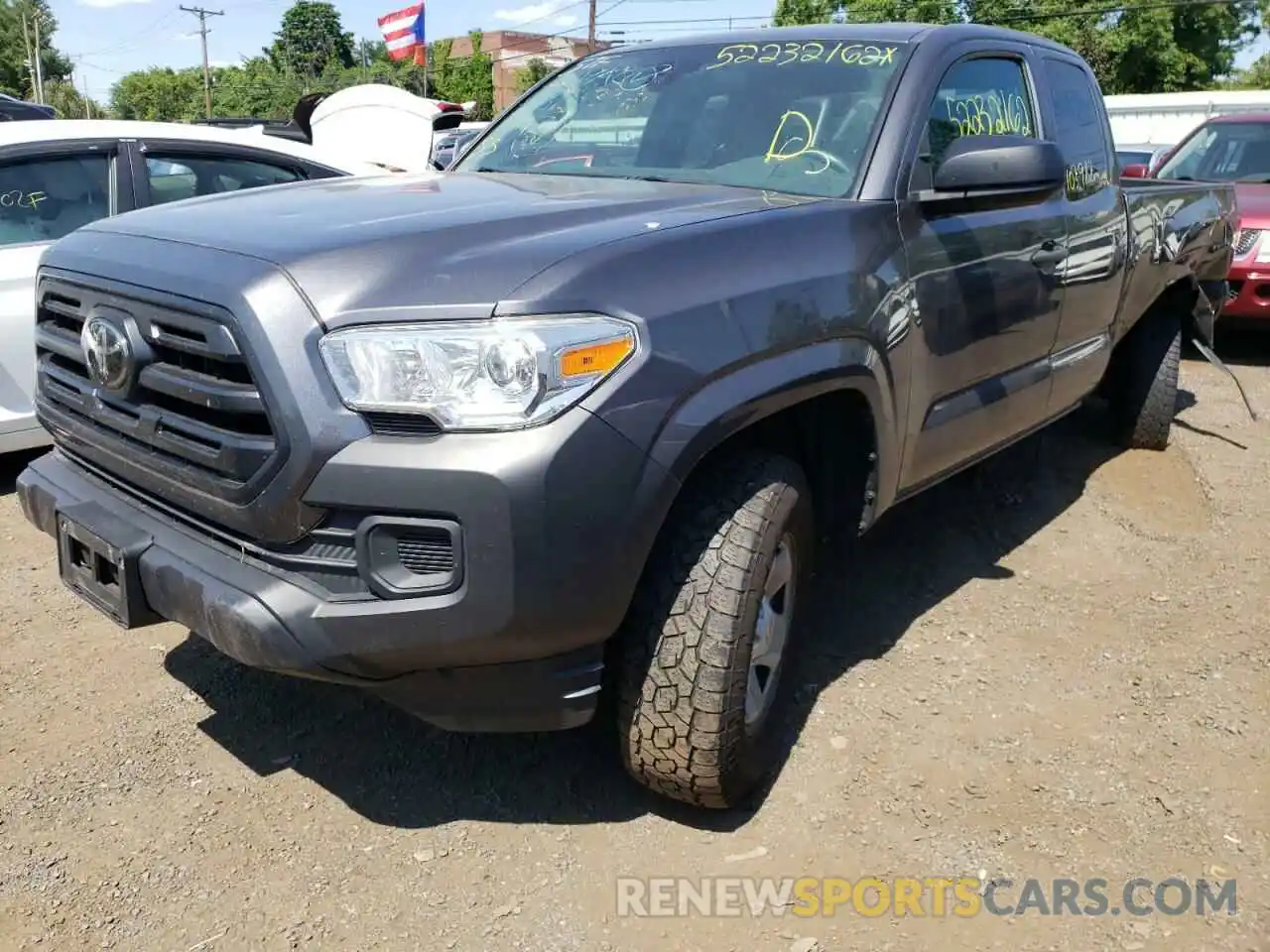 2 Photograph of a damaged car 5TFSX5ENXKX066961 TOYOTA TACOMA 2019