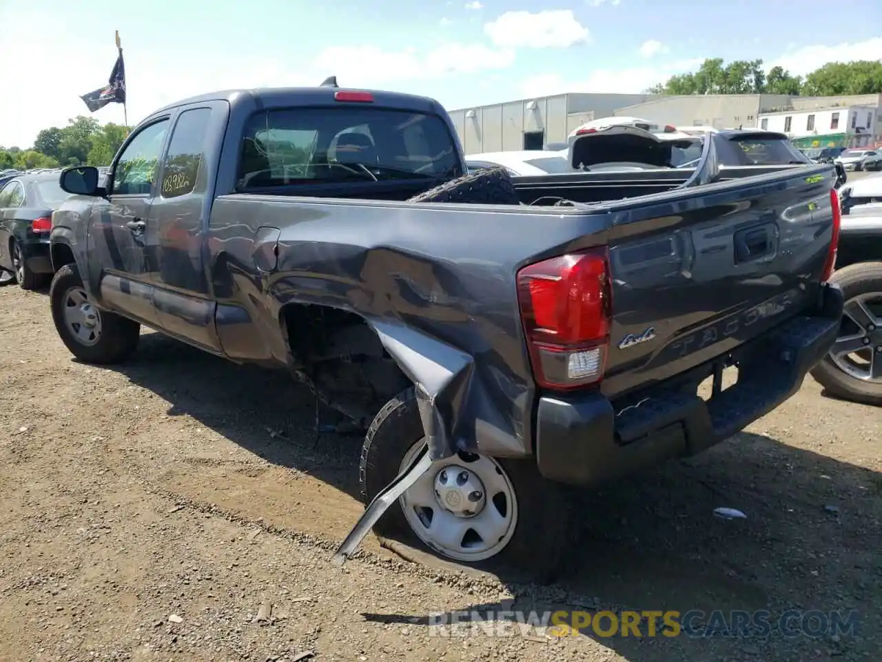 3 Фотография поврежденного автомобиля 5TFSX5ENXKX066961 TOYOTA TACOMA 2019