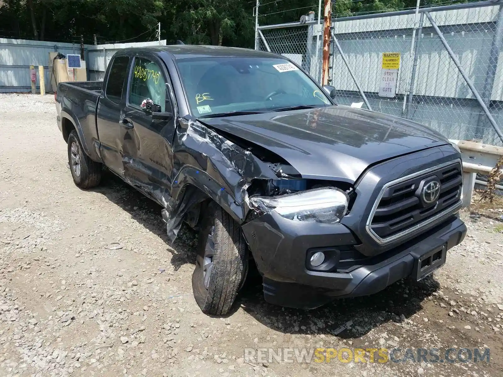 1 Photograph of a damaged car 5TFSX5ENXKX067382 TOYOTA TACOMA 2019