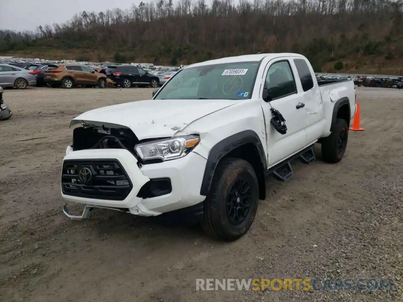 2 Photograph of a damaged car 5TFSZ5AN0KX181763 TOYOTA TACOMA 2019