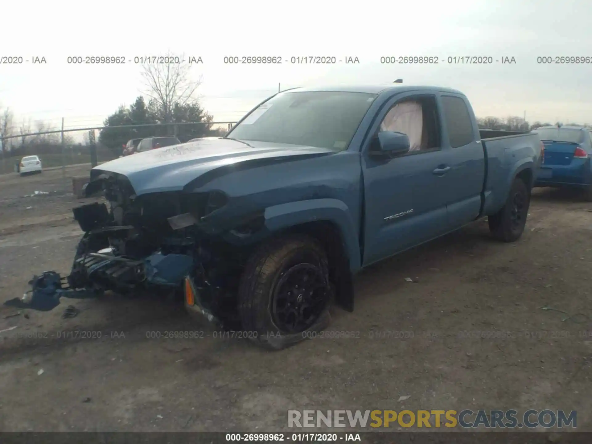 2 Photograph of a damaged car 5TFSZ5AN0KX193427 TOYOTA TACOMA 2019