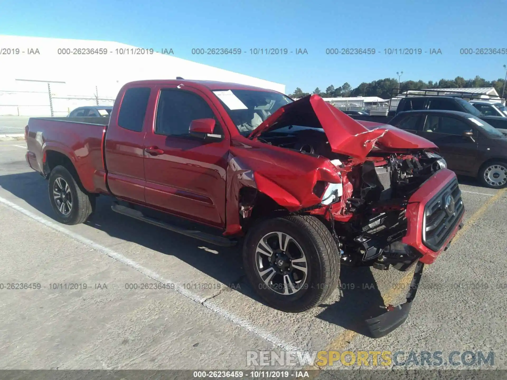 1 Photograph of a damaged car 5TFSZ5AN1KX172571 TOYOTA TACOMA 2019