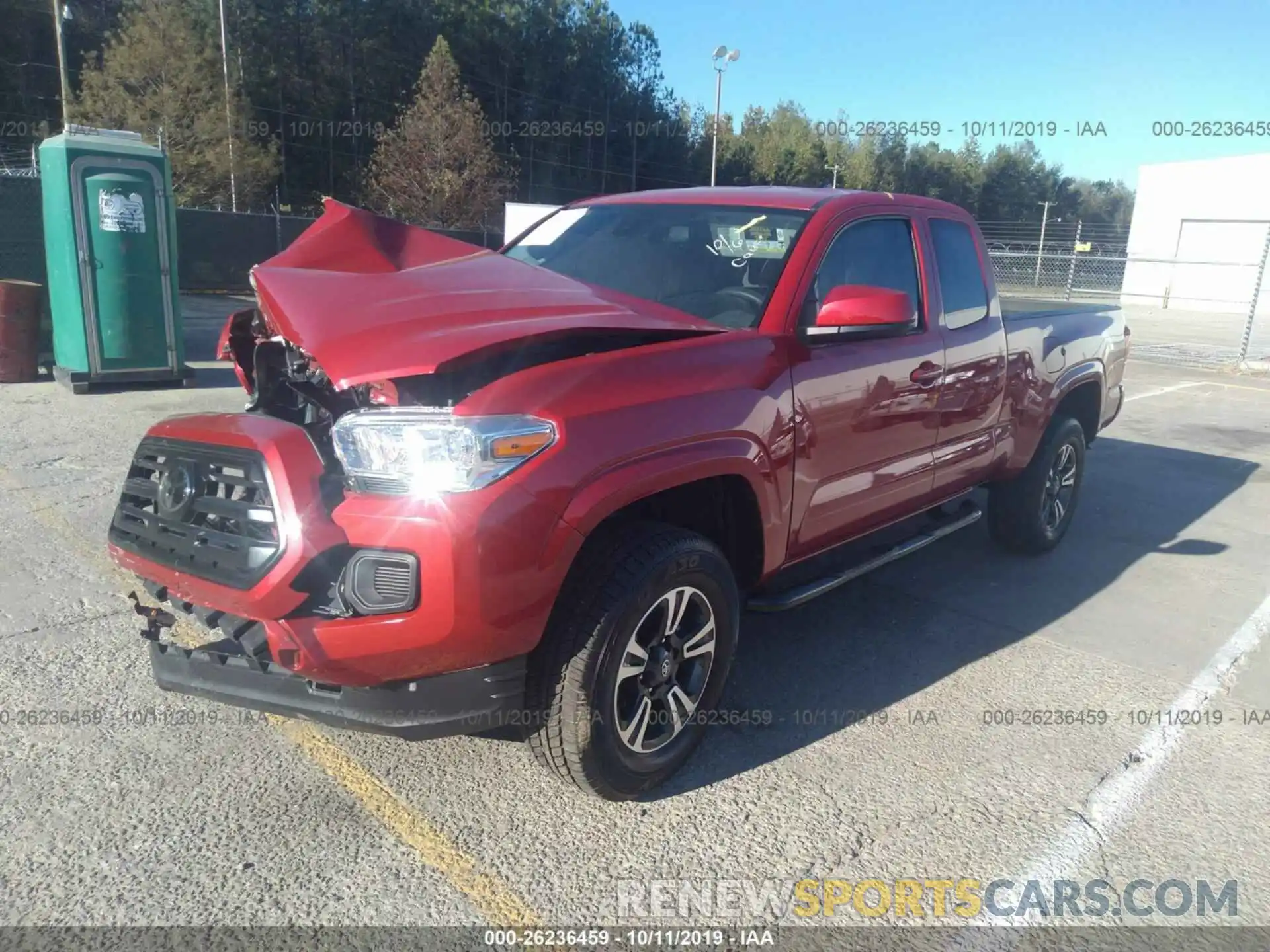 2 Photograph of a damaged car 5TFSZ5AN1KX172571 TOYOTA TACOMA 2019