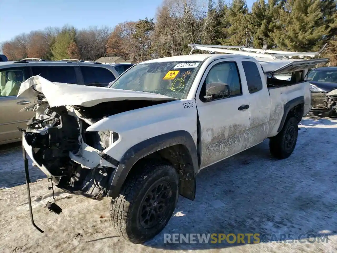 2 Photograph of a damaged car 5TFSZ5AN1KX173168 TOYOTA TACOMA 2019