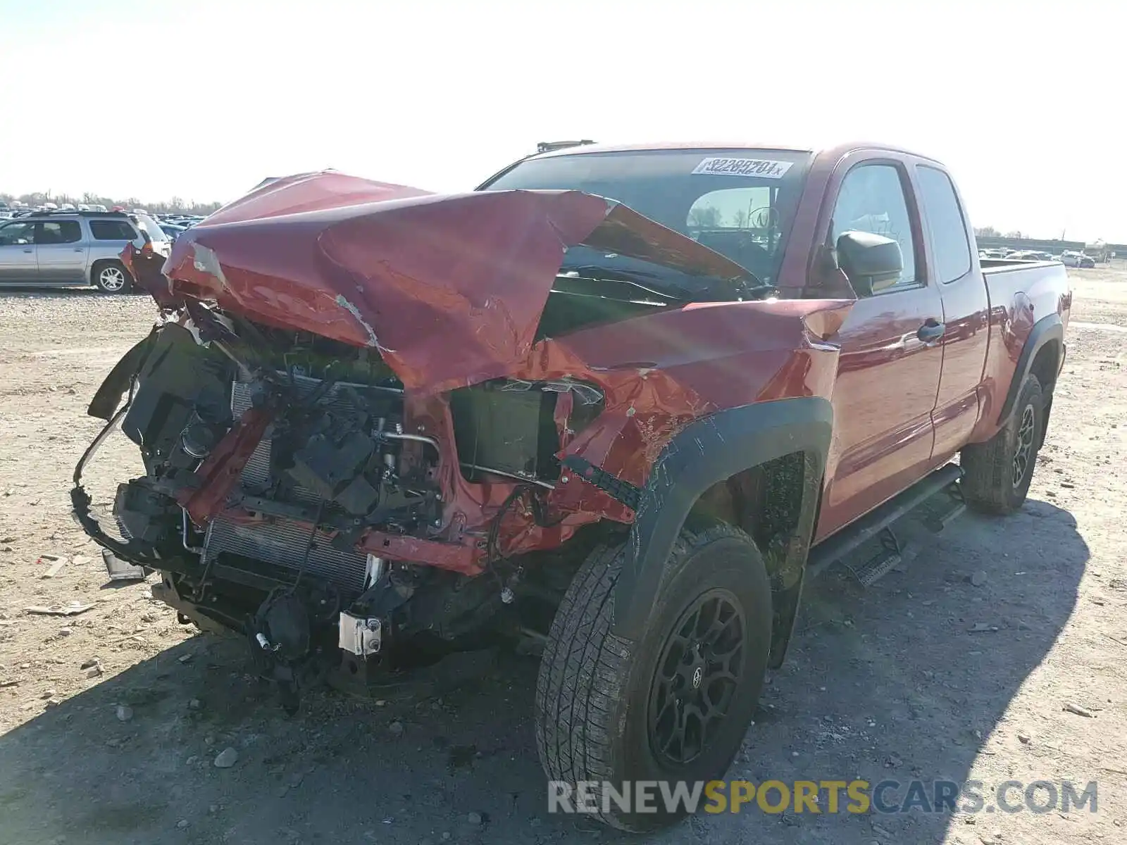 2 Photograph of a damaged car 5TFSZ5AN2KX173664 TOYOTA TACOMA 2019