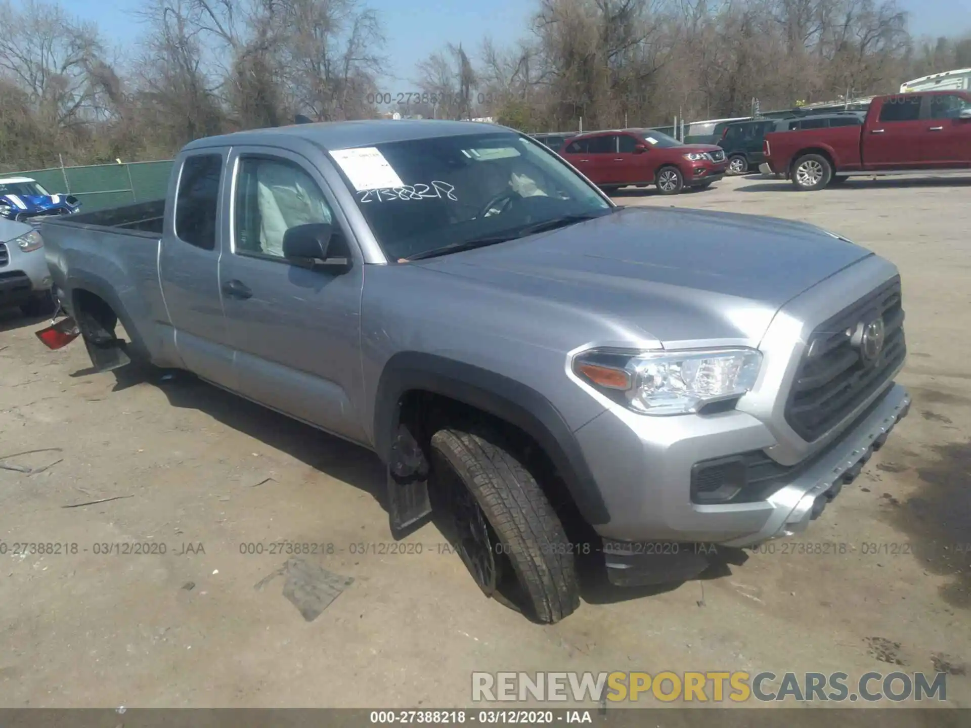 1 Photograph of a damaged car 5TFSZ5AN2KX196443 TOYOTA TACOMA 2019