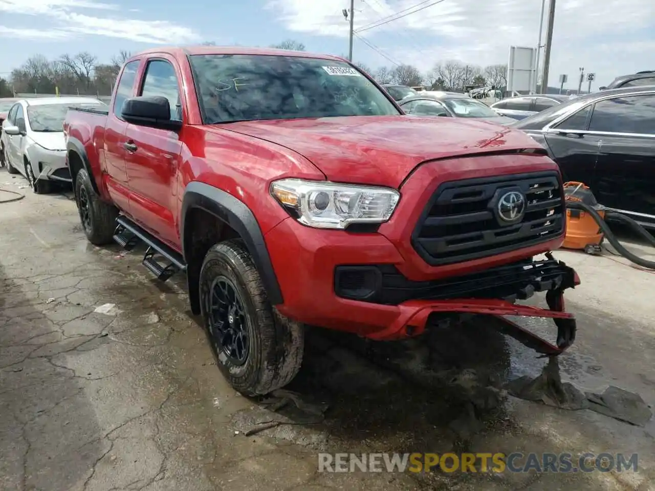 1 Photograph of a damaged car 5TFSZ5AN3KX165637 TOYOTA TACOMA 2019