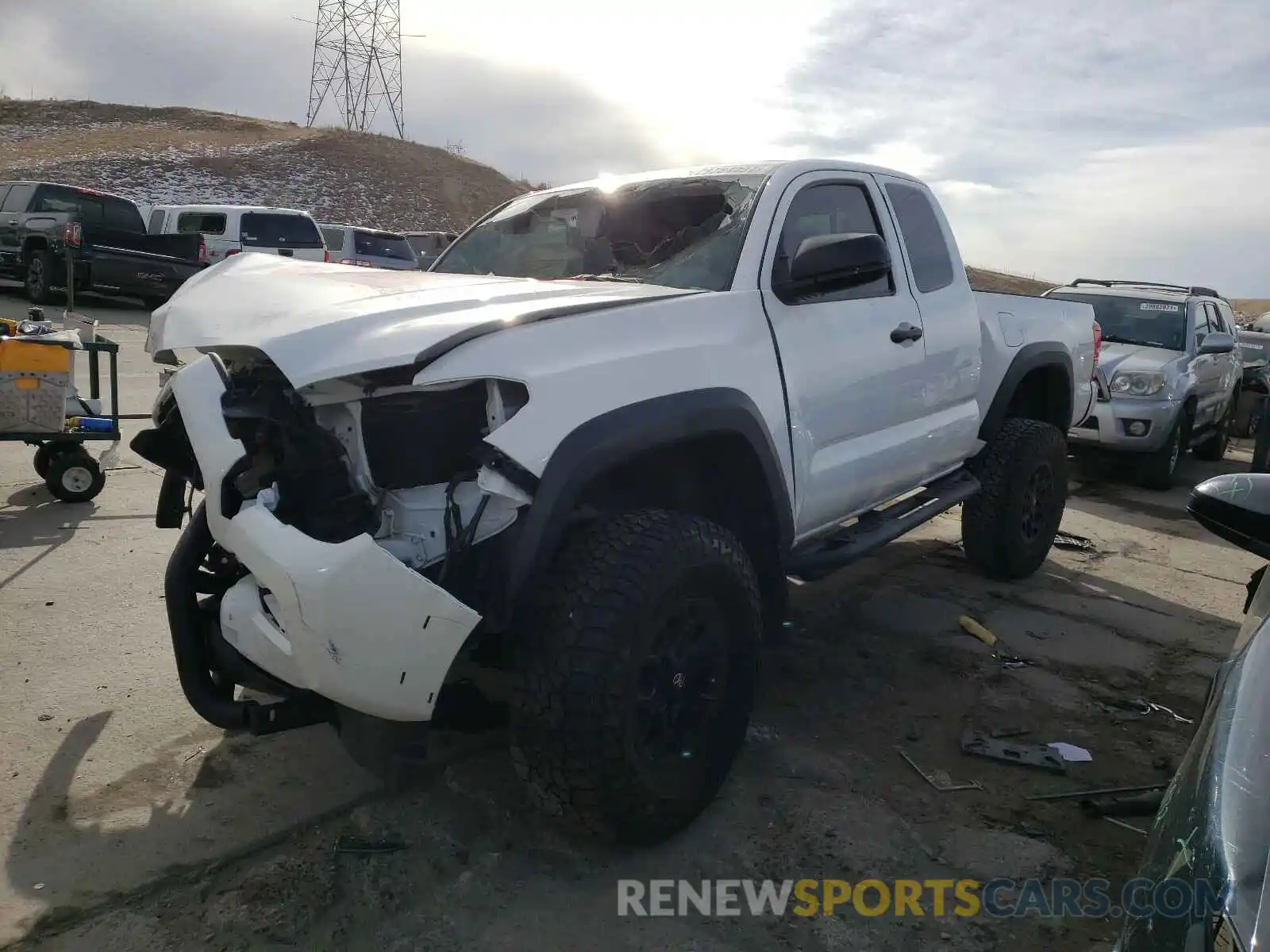 2 Photograph of a damaged car 5TFSZ5AN3KX168778 TOYOTA TACOMA 2019