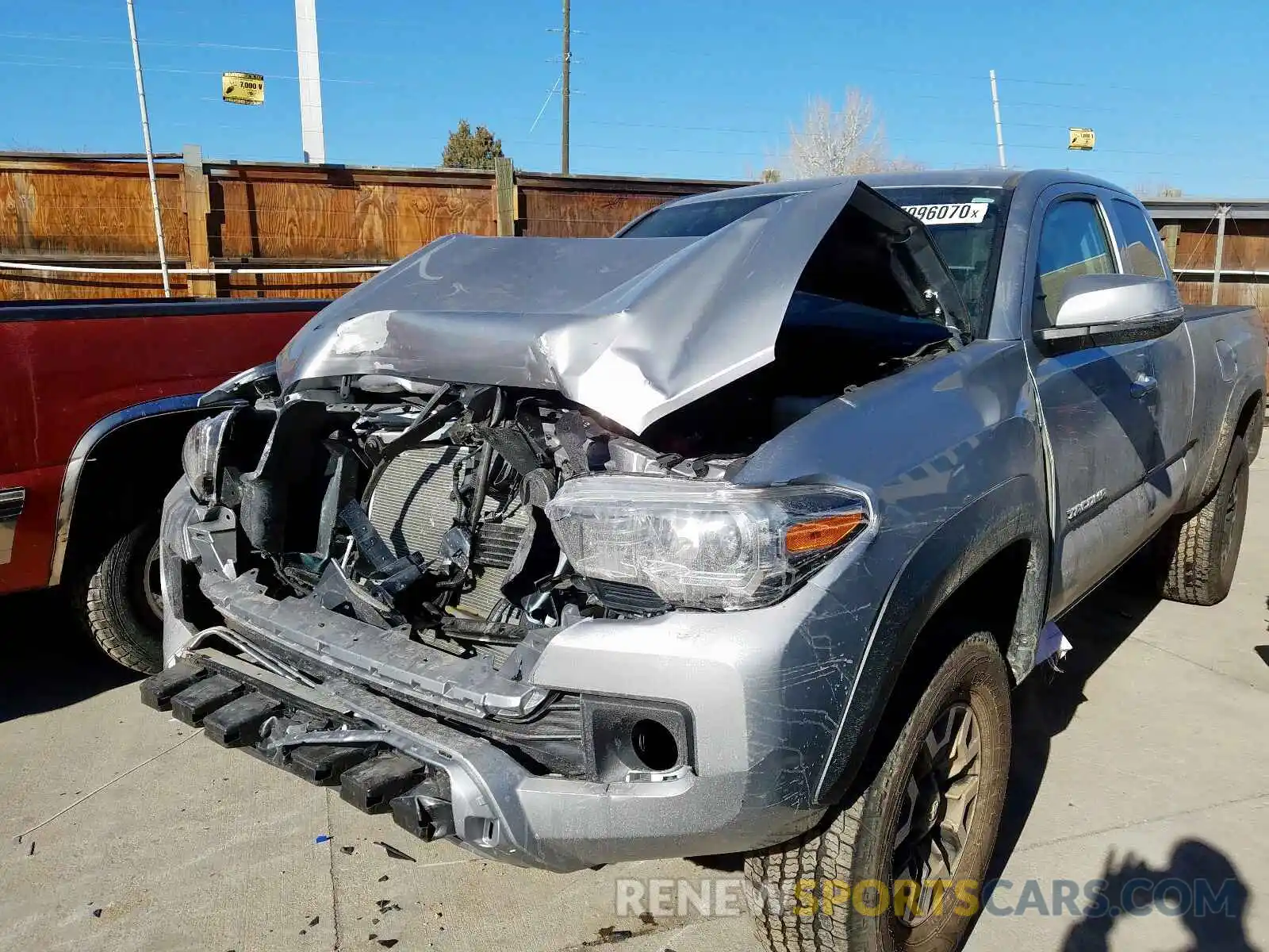 2 Photograph of a damaged car 5TFSZ5AN3KX173219 TOYOTA TACOMA 2019