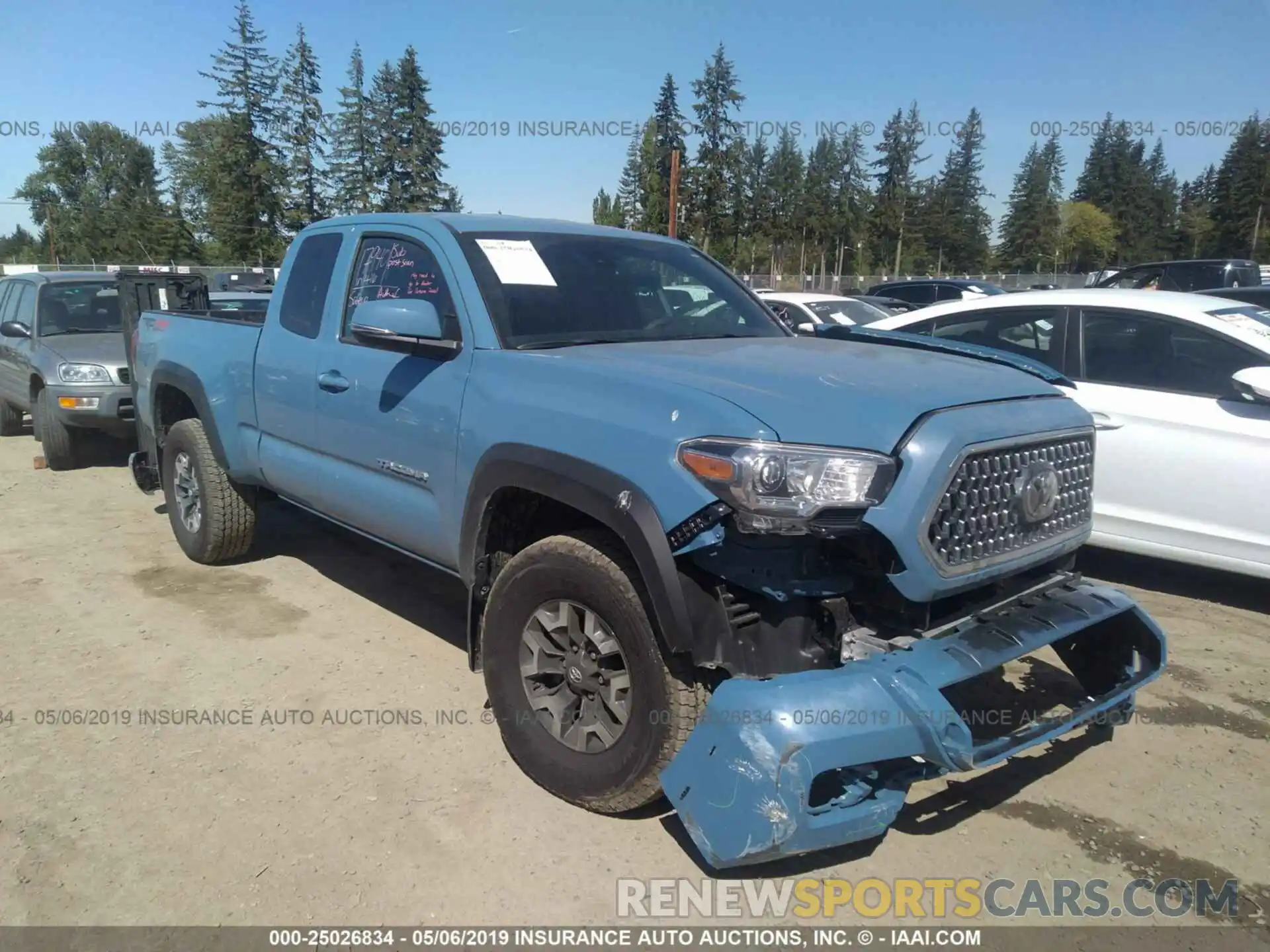 1 Photograph of a damaged car 5TFSZ5AN3KX177545 TOYOTA TACOMA 2019