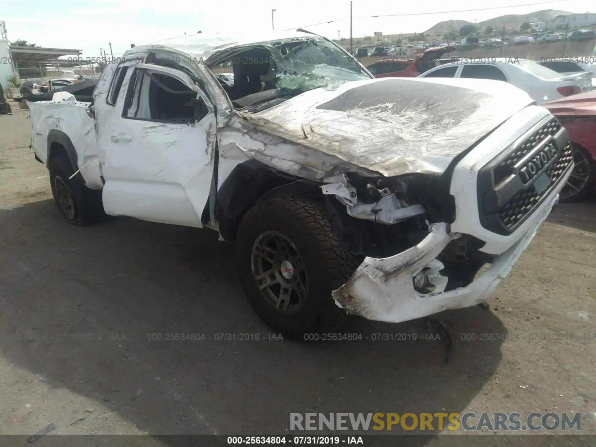 1 Photograph of a damaged car 5TFSZ5AN3KX185192 TOYOTA TACOMA 2019