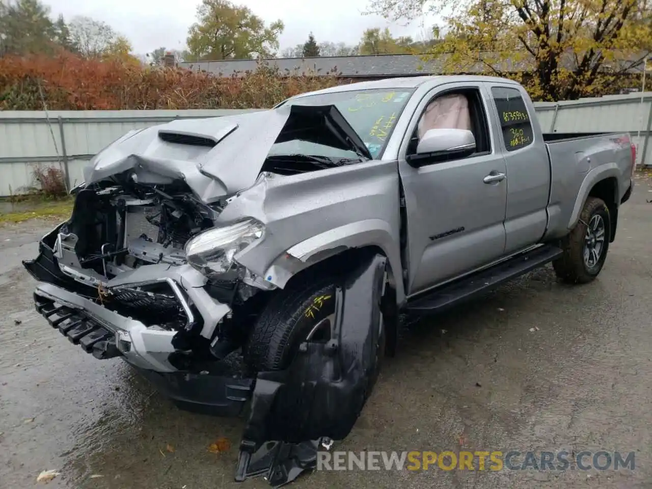 2 Photograph of a damaged car 5TFSZ5AN3KX191767 TOYOTA TACOMA 2019