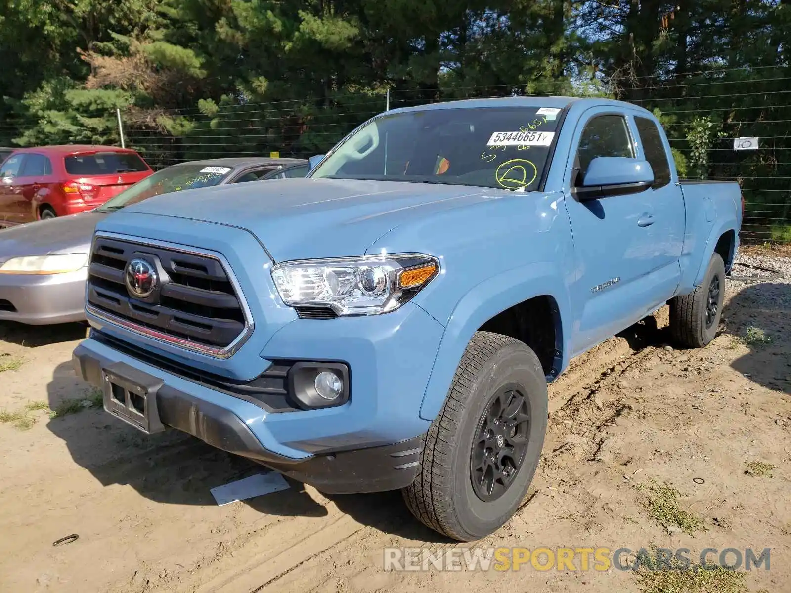 2 Photograph of a damaged car 5TFSZ5AN4KX169468 TOYOTA TACOMA 2019