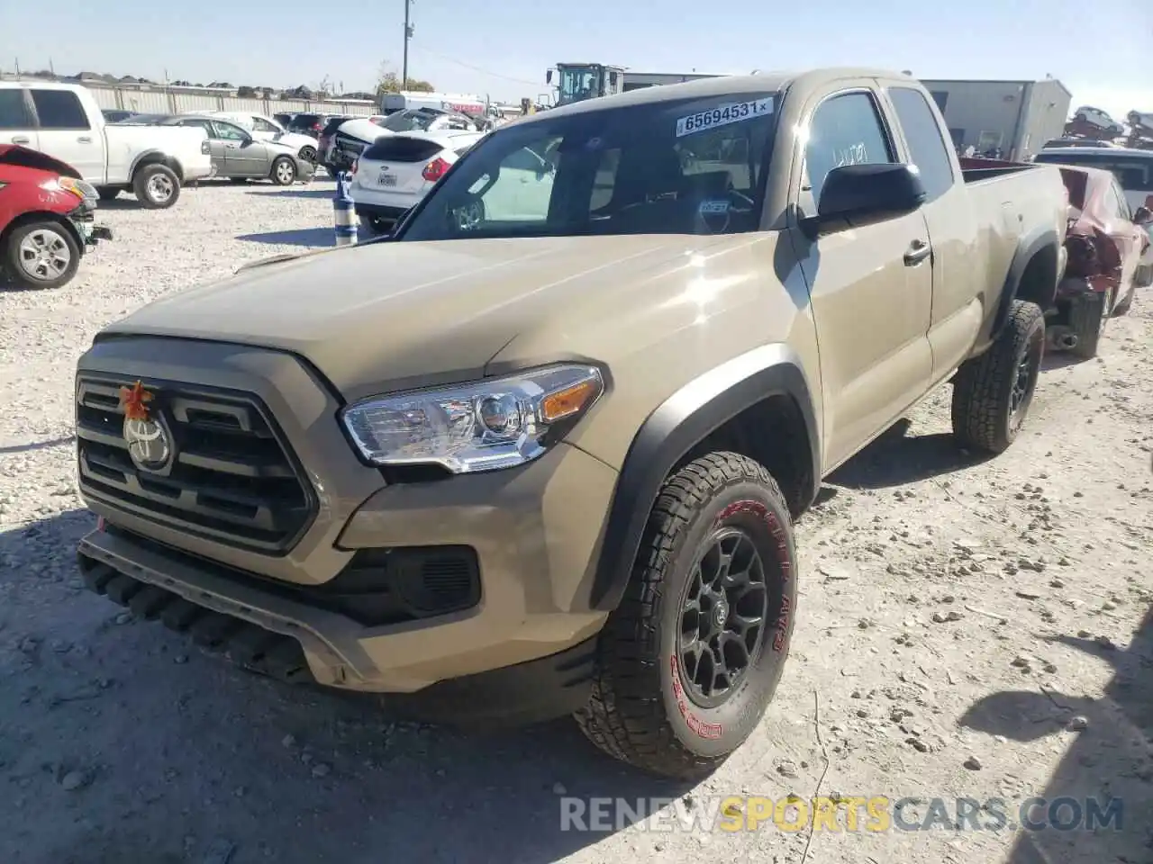 2 Photograph of a damaged car 5TFSZ5AN4KX176727 TOYOTA TACOMA 2019