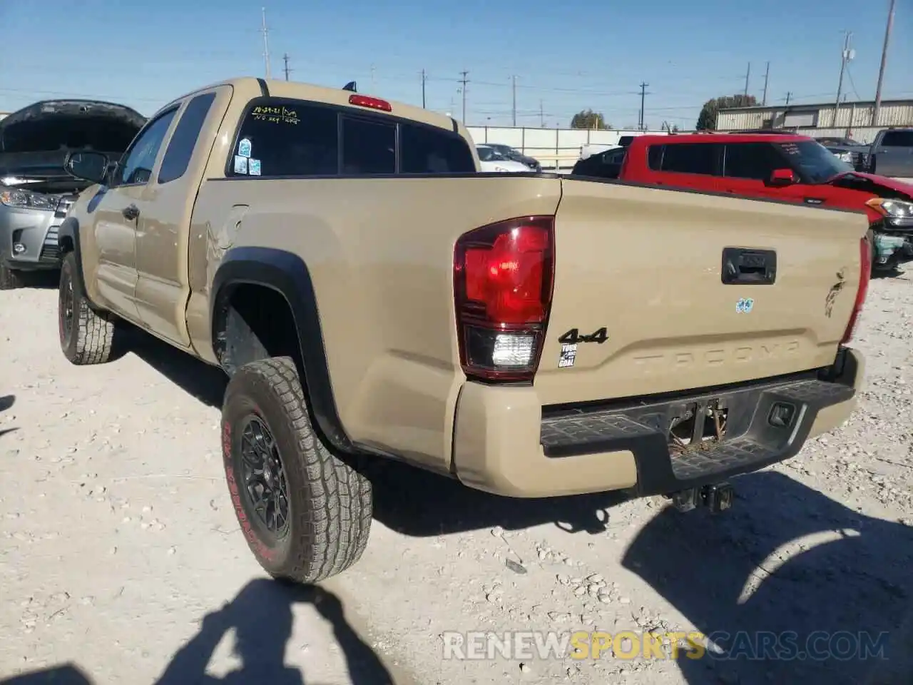 3 Photograph of a damaged car 5TFSZ5AN4KX176727 TOYOTA TACOMA 2019