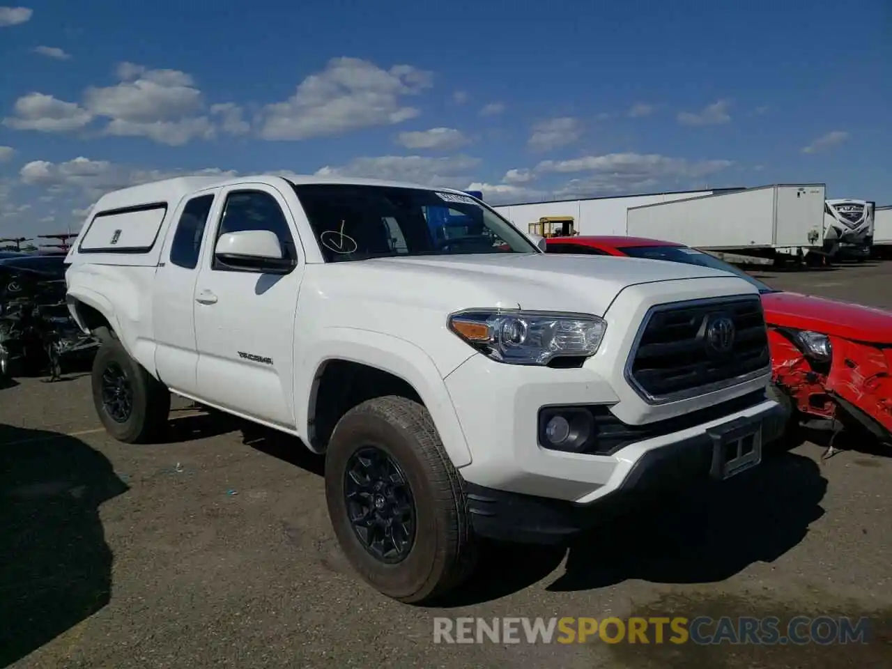 1 Photograph of a damaged car 5TFSZ5AN4KX181765 TOYOTA TACOMA 2019