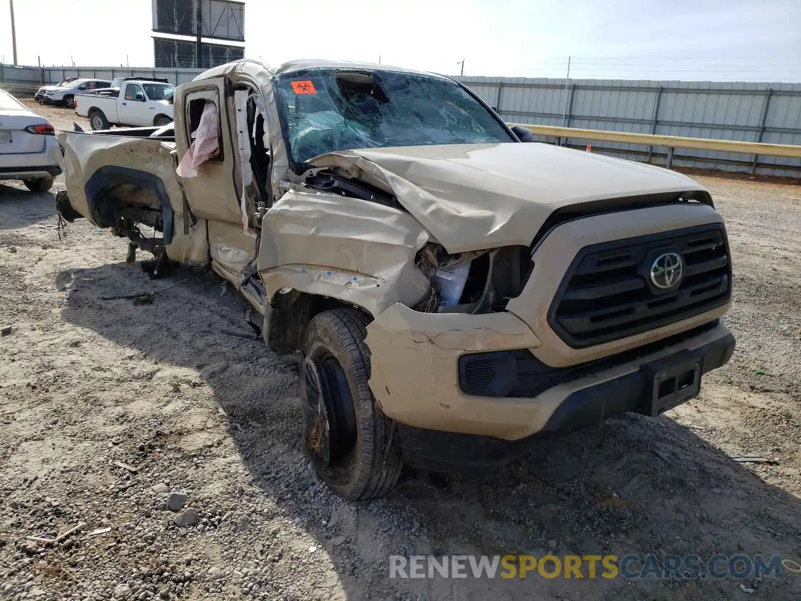 1 Photograph of a damaged car 5TFSZ5AN5KX169379 TOYOTA TACOMA 2019