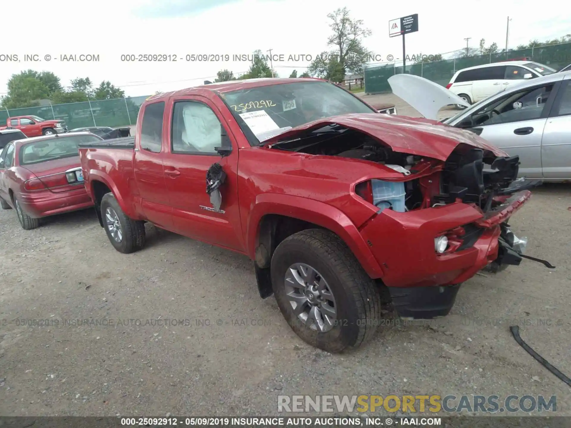 1 Photograph of a damaged car 5TFSZ5AN5KX171066 TOYOTA TACOMA 2019