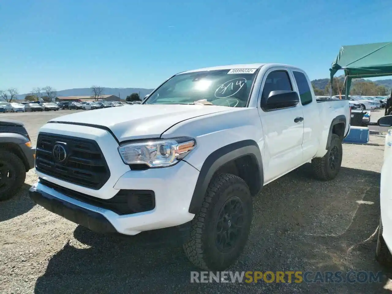 2 Photograph of a damaged car 5TFSZ5AN5KX172136 TOYOTA TACOMA 2019