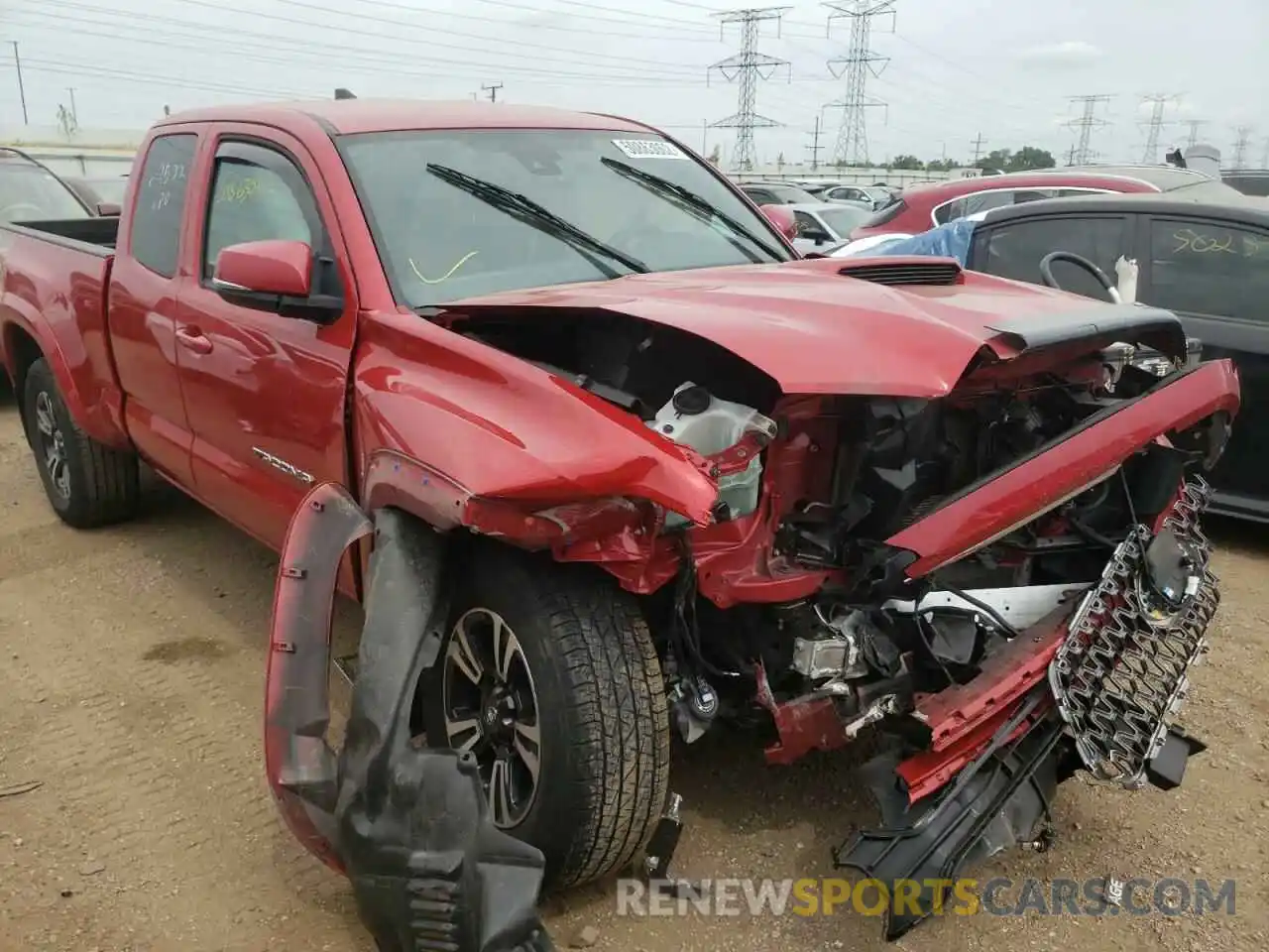 1 Photograph of a damaged car 5TFSZ5AN5KX174193 TOYOTA TACOMA 2019