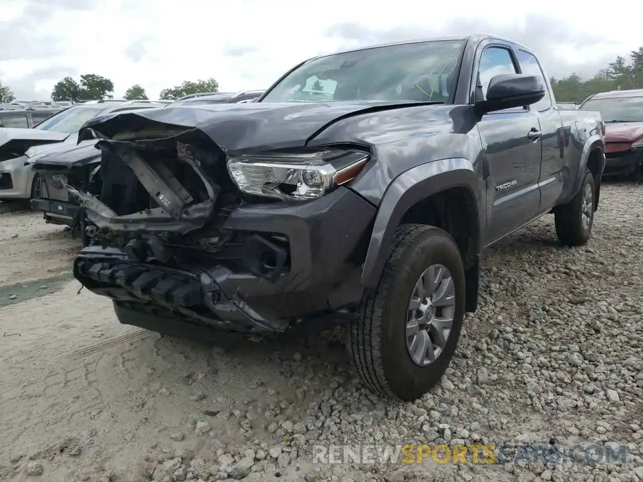 2 Photograph of a damaged car 5TFSZ5AN5KX183668 TOYOTA TACOMA 2019