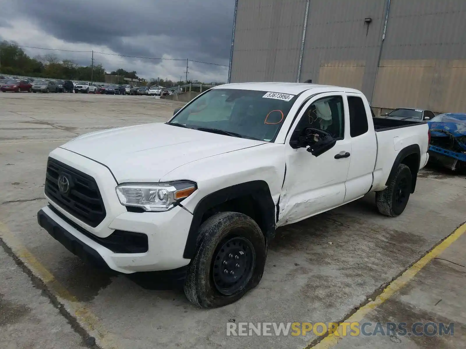 2 Photograph of a damaged car 5TFSZ5AN5KX196081 TOYOTA TACOMA 2019