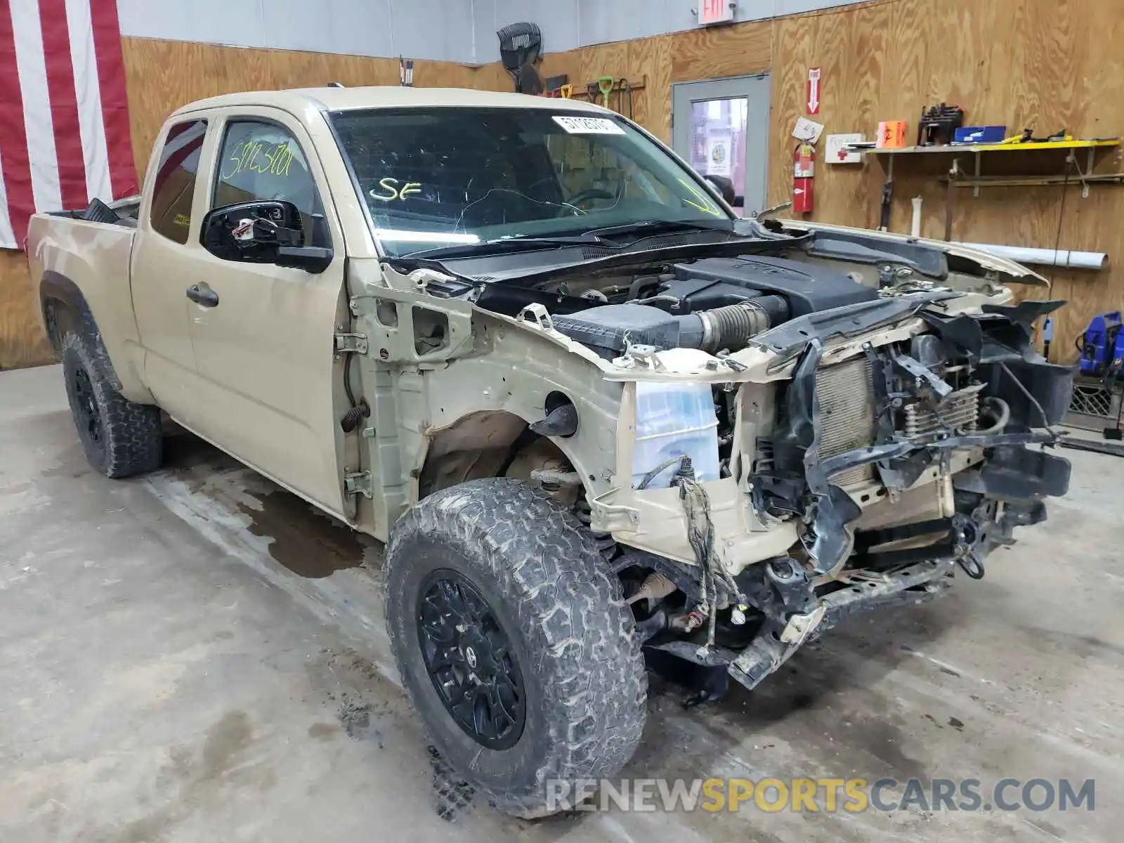 1 Photograph of a damaged car 5TFSZ5AN5KX205457 TOYOTA TACOMA 2019