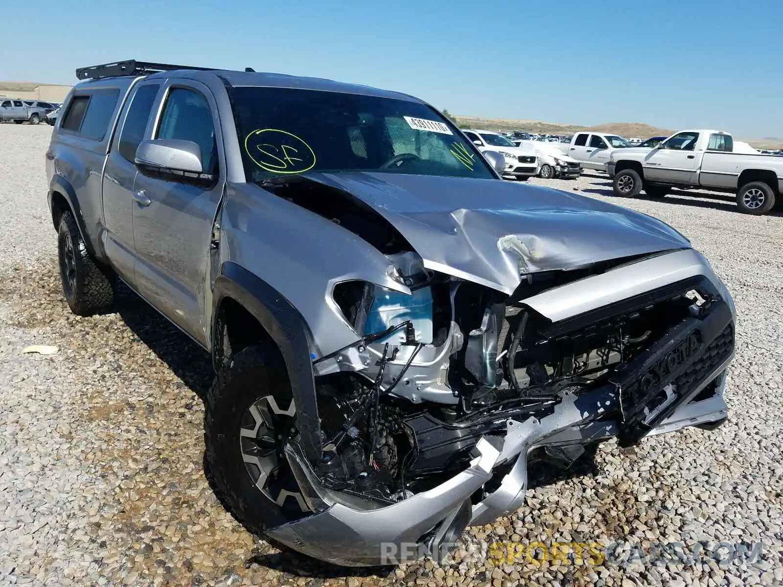 1 Photograph of a damaged car 5TFSZ5AN5KX211274 TOYOTA TACOMA 2019