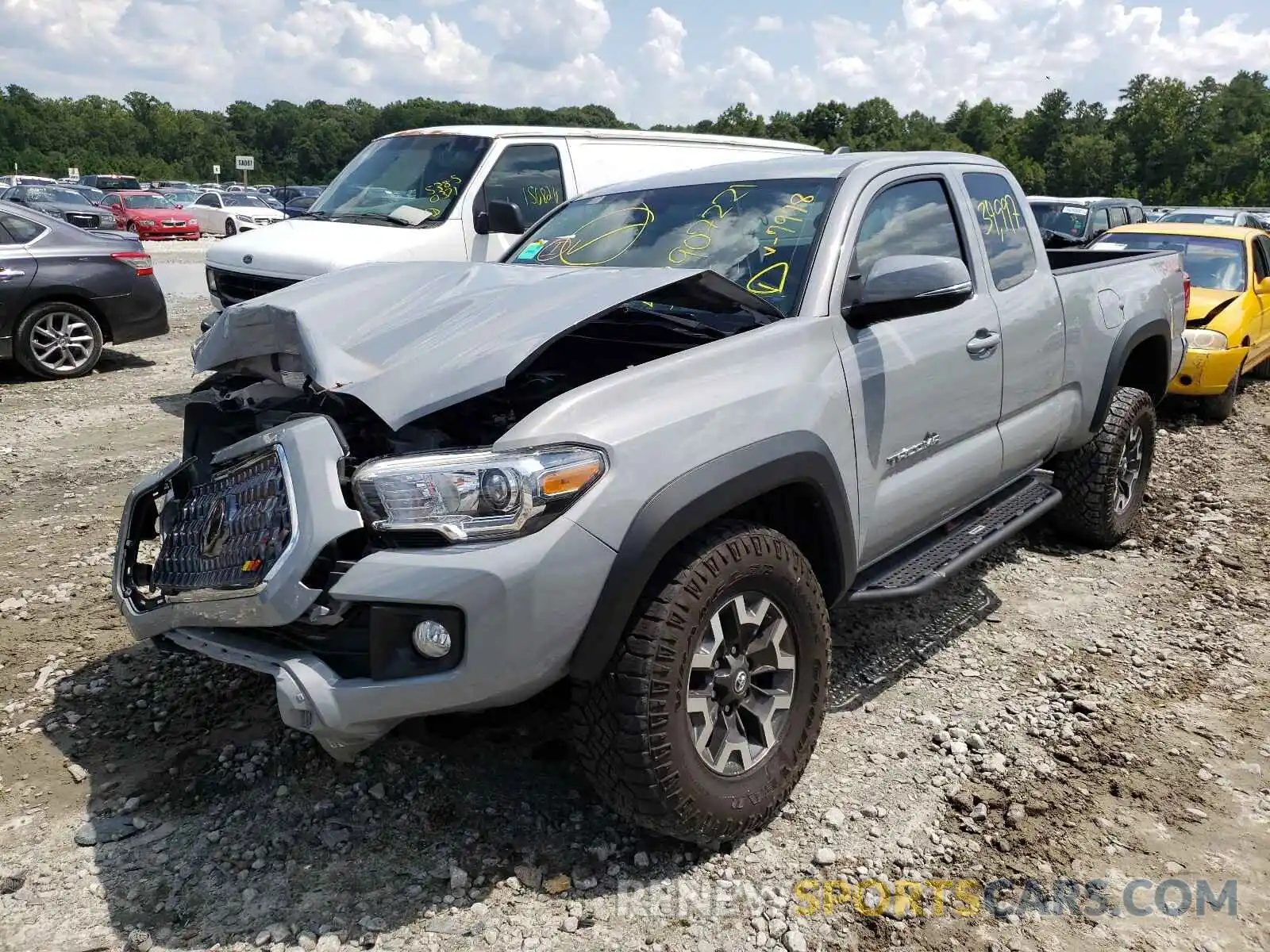 2 Photograph of a damaged car 5TFSZ5AN6KX167978 TOYOTA TACOMA 2019